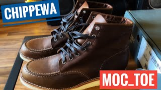 Chippewa Wedge Service Boots Brown Moc Toe Краткий обзор новых ботинок, приобрел в The Bootleggers