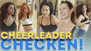 Heiße Cheerleader abchecken beim Alba Dancers Casting