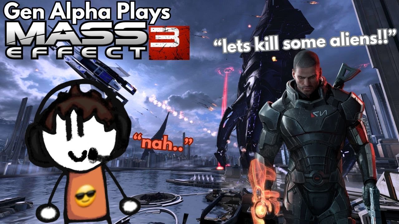 Gen Alpha Kid Plays Classic Game - Mass Effect 3