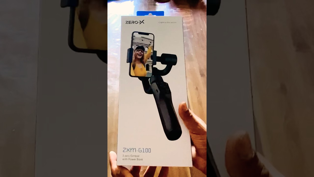Unboxing Zero-X 3-Axis Gimbal with Powerbank camera 📸 🤗