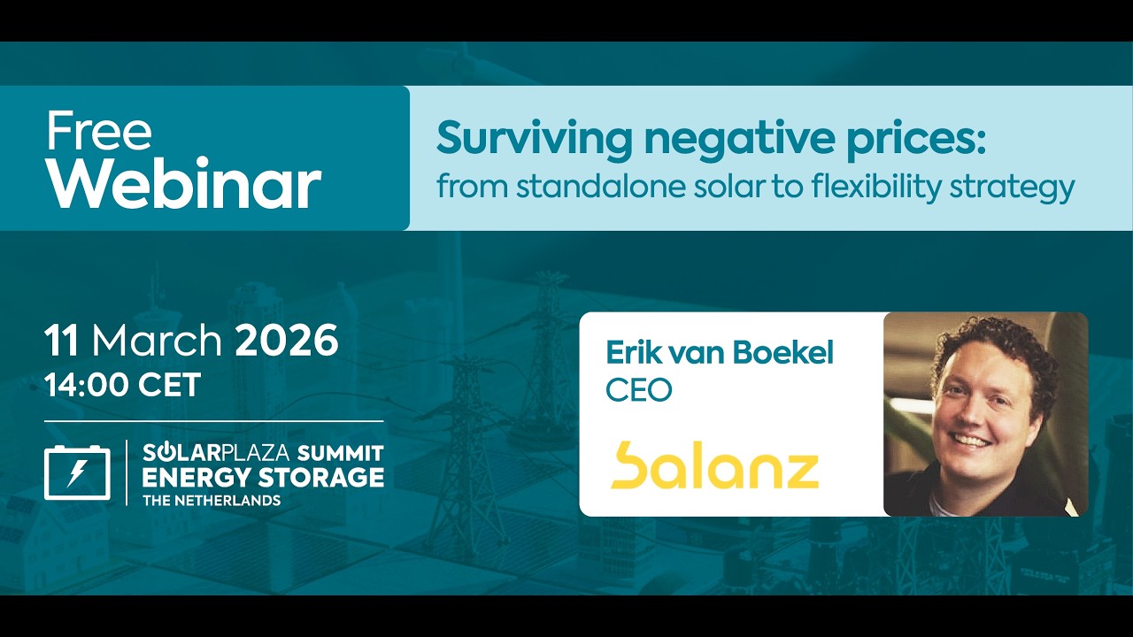 Solarplaza Webinar | Surviving negative prices: from standalone solar to flexibility strategy