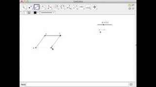 geogebra creating a rhombus using sliders