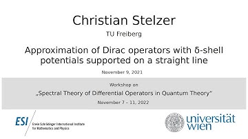 Christian Stelzer - Approximation of Dirac operators with δ-shell potentials...