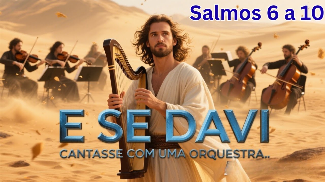 SALMOS DE DAVI 👑 Salmos 6 ao 10 | Oração em forma de Som