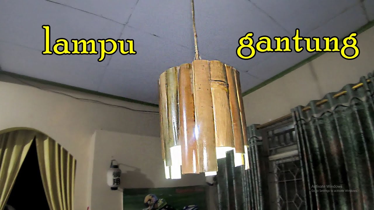 membuat lampu gantung dari  bambu  untuk meja  makan YouTube