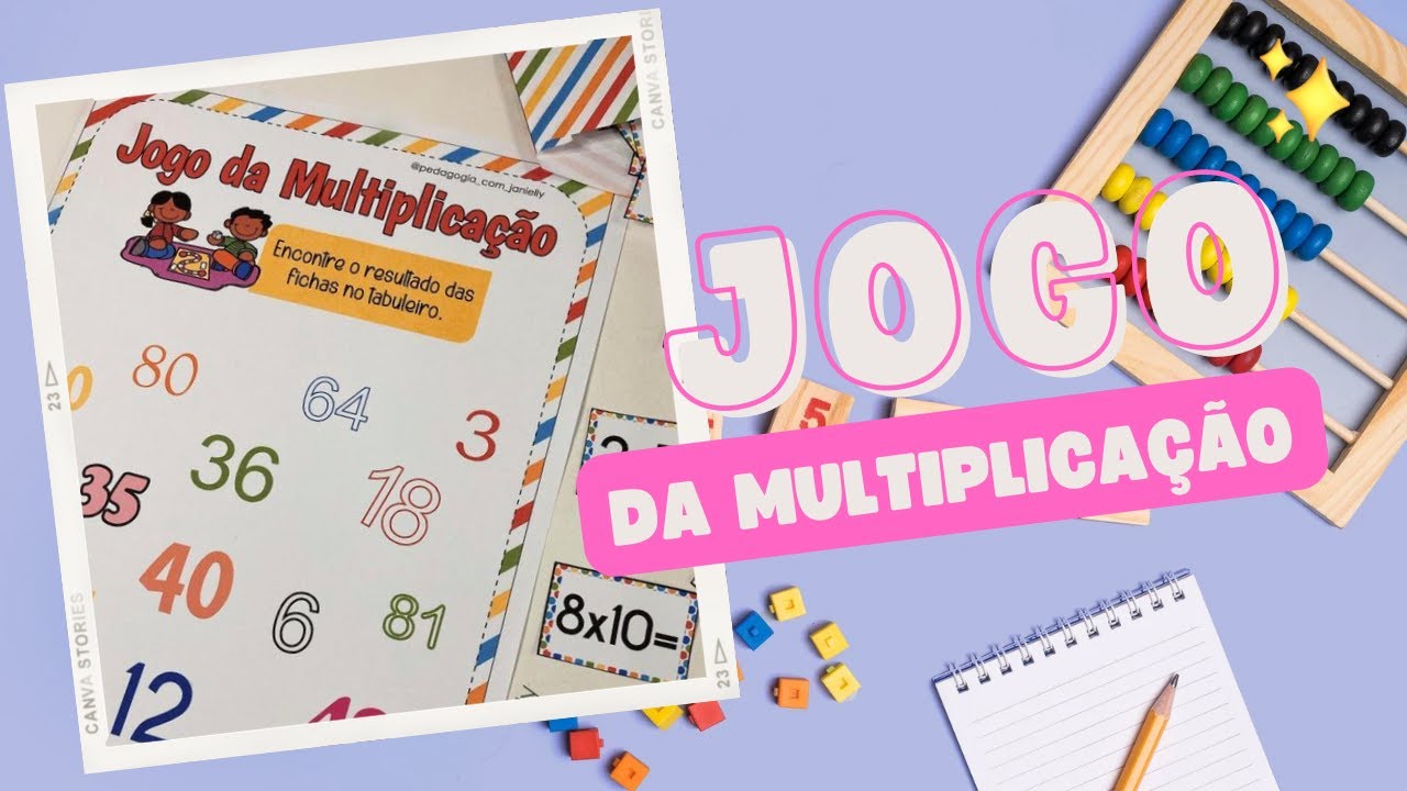 Multiplicação em fichas-Psicosol  Multiplicação, Tabuada, Jogo da tabuada