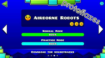 Geometry dash meltdown | Airborne robot level 3 (all coins)