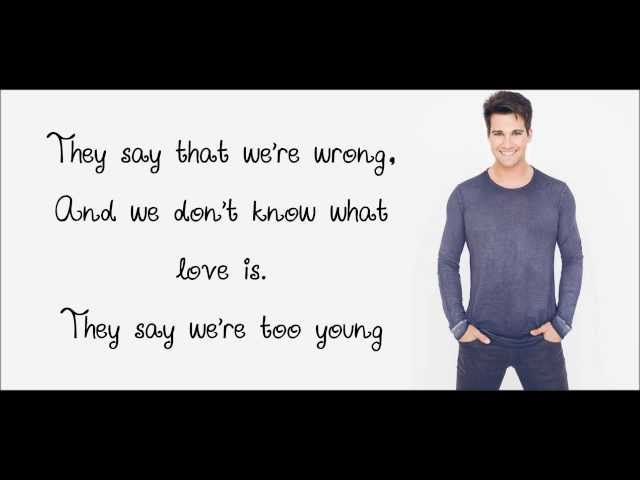 Never too young - MattyB (feat. James Maslow) Lyrics class=