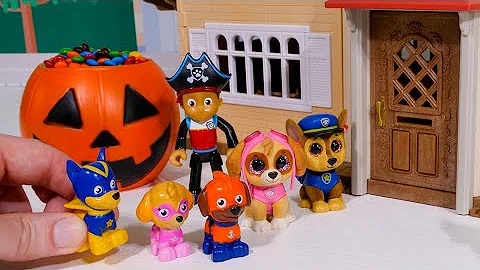 Paw Patrol Haunted House - बच्चों के लिए टॉय लर्निंग वीडियो!