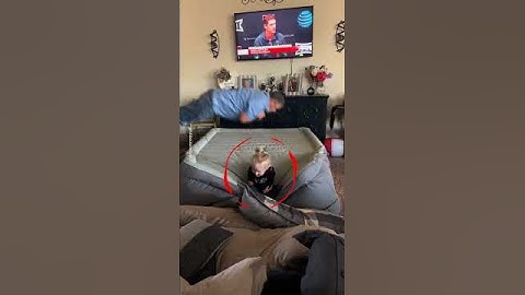 Kid Flies From Air Mattress 😂