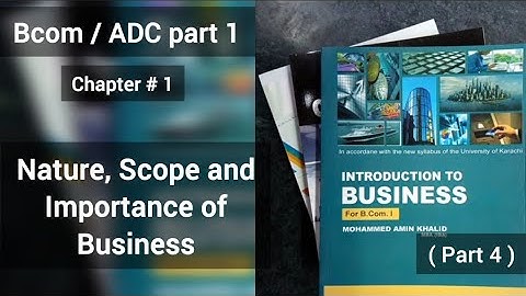Introduction to Business | Chapter :1 (Part 4) Lecture #4 | Amin Khalid | Karachi University | ITB