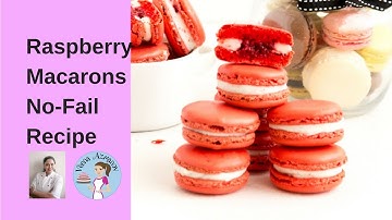 Raspberry Macarons No-fail Recipe, Raspberry French Macarons