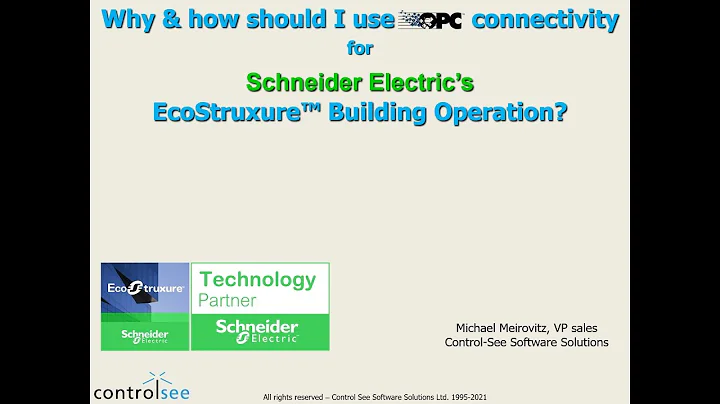 OPC Connectivity for Schneider Electric's EcoStrux...