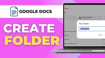How To Create a Folder on Google Docs