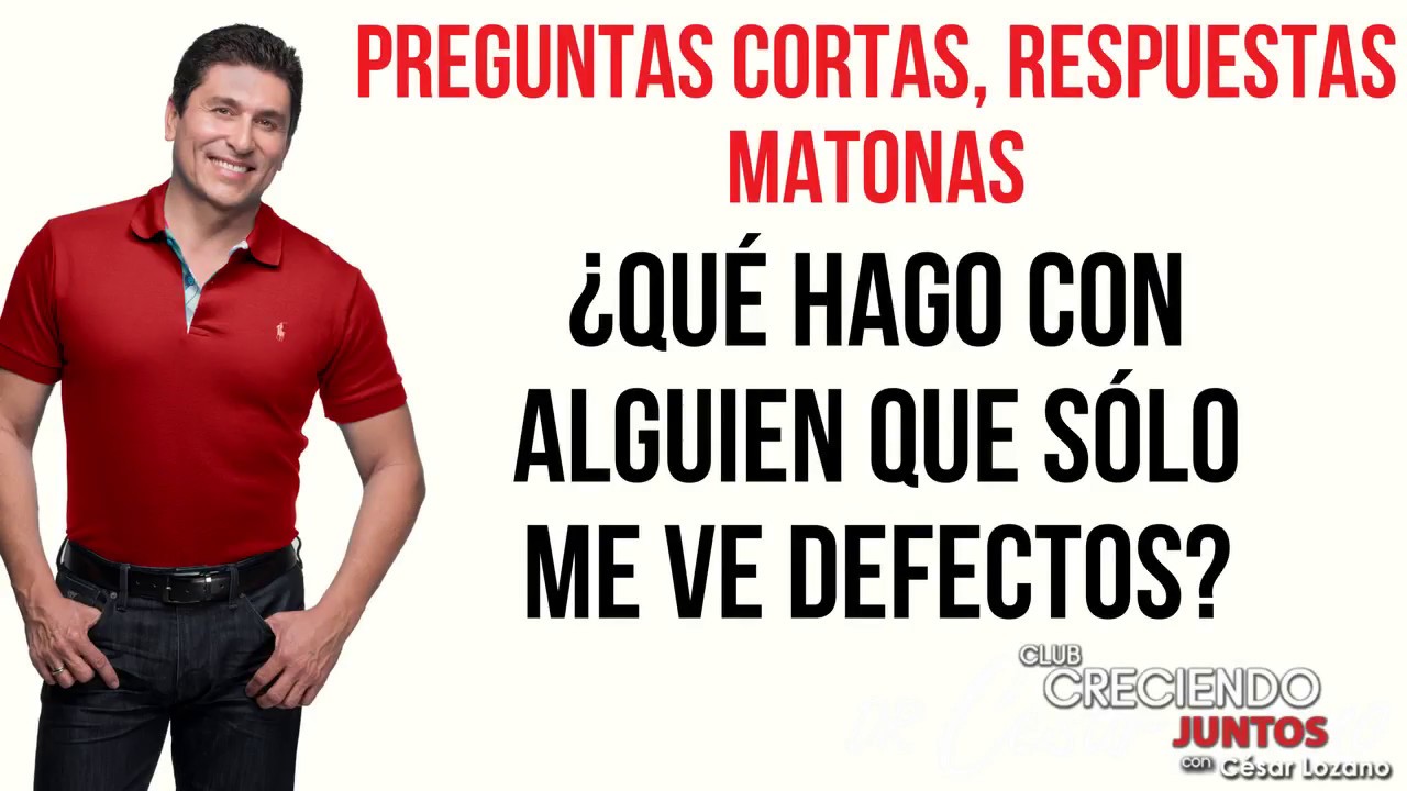 MI PAREJA SOLO VE MIS DEFECTOS
