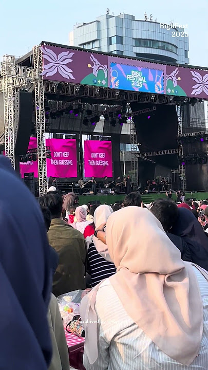 Hivi - Siapkah kau tuk jatuh cinta lagi, Live perform at Bigu Festival 2025 #hivi #konser