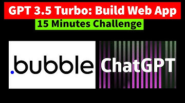 GPT 3.5 Turbo + Bubble io: Build Web Apps  ... ChatGPT API in action (Saas - No code)