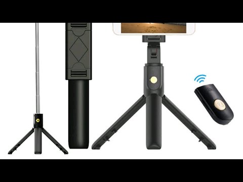 Монопод-трипод Selfie Master для смартфона с блютуз управлением K07 / новогодний подарок/