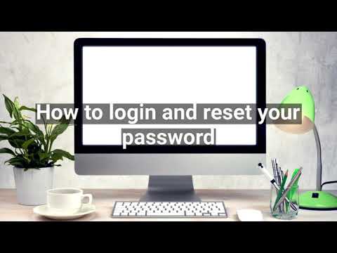 How to login and reset your password