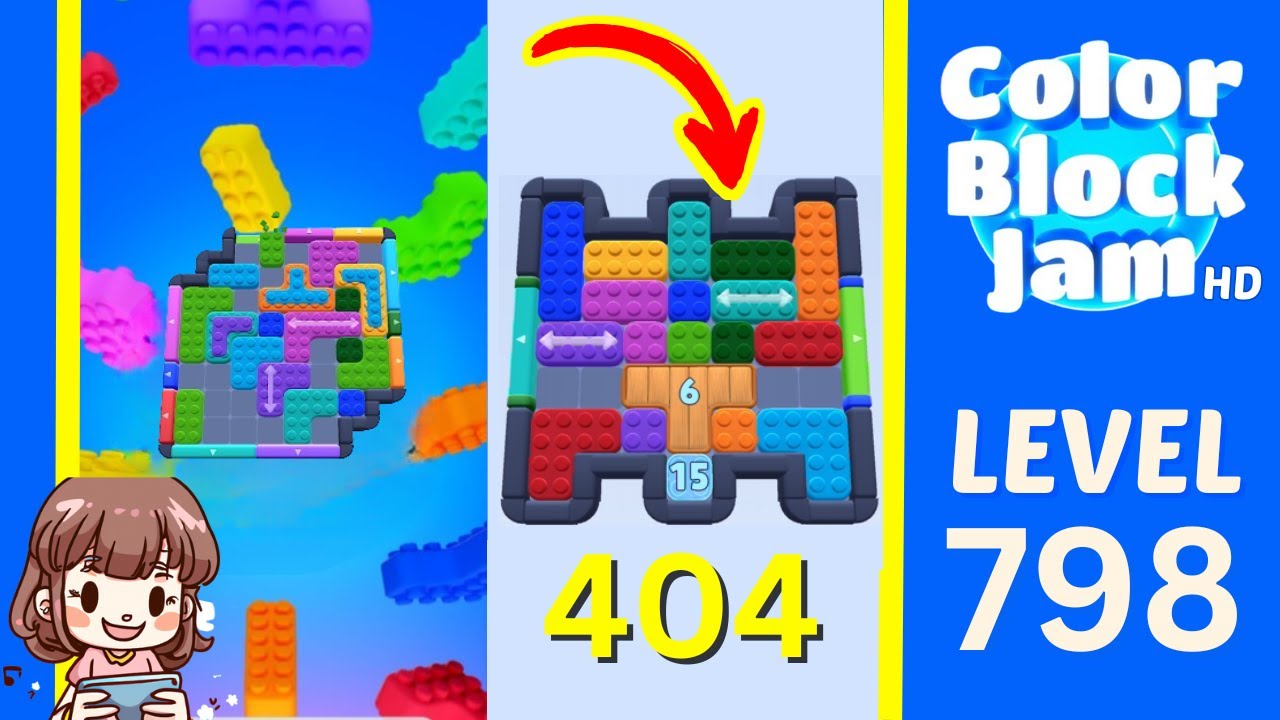 Color Block Jam Level 404 (798) Solution Walkthrough - YouTube
