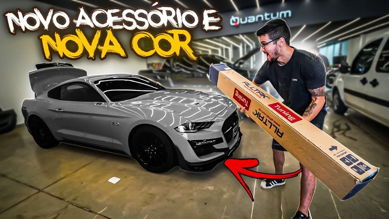 NOVA COR E NOVO ACESSÓRIO NO MUSTANG