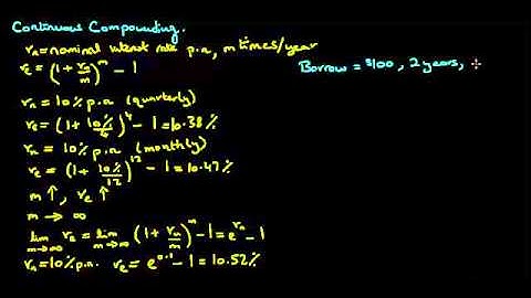 Compound Interest 3: Continuous Compounding