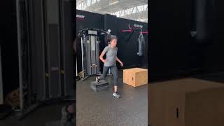 90 Split Squat Jump Rear foot Elevated