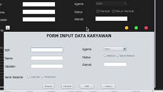 UAS Pemrograman Visual Gelar Pascawindra || Membuat Aplikasi CRUD Dengan MySQL Database Di Netbeans.