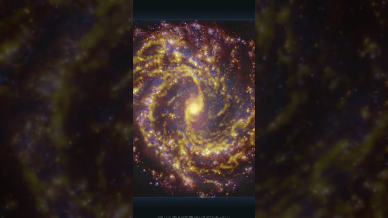 Multiple views of the galaxy NGC 4303 as seen with the VLT and ALMA #shorts