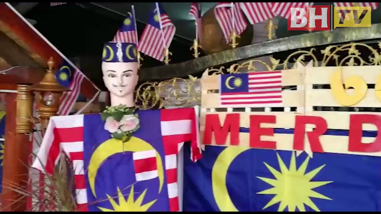 Hias Basikal Dengan Bendera Malaysia