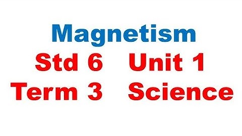 Magnetism Std 6 Unit 1 Term 3 Science Explained In Tamil TN Textbook
