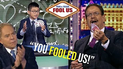 16 YEAR OLD magician FOOLS Penn and Teller with PHYSICS!? | Stanley Zhou on Fool Us