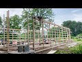 Building a 40x70 pole barn in 3 days.