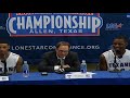 Tarleton State press conference at LSC Men's Basketball Championship