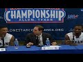 Tarleton State press conference at LSC Men's Basketball Championship