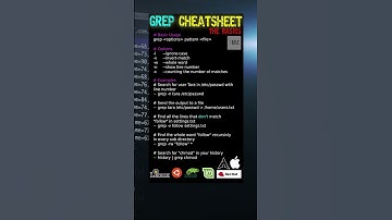grep cheatsheet #linux #mac