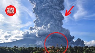 Huge Volcano Natural Disaster Erupts in Indonesia