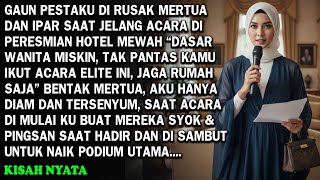Download Lagu GAUN DI ROBEK MERTUA DAN IPAR JELANG ACARA PERESMIAN HOTEL, MEREKA MENGHINAKU NAMUN KU BALAS ELEGANT MP3