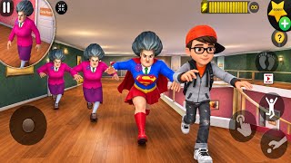 Nick Tries to Escape the Miss T Clones! Scary Teacher 3D