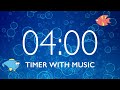 4 Minute Classroom Homework Timer With Music Alarm 