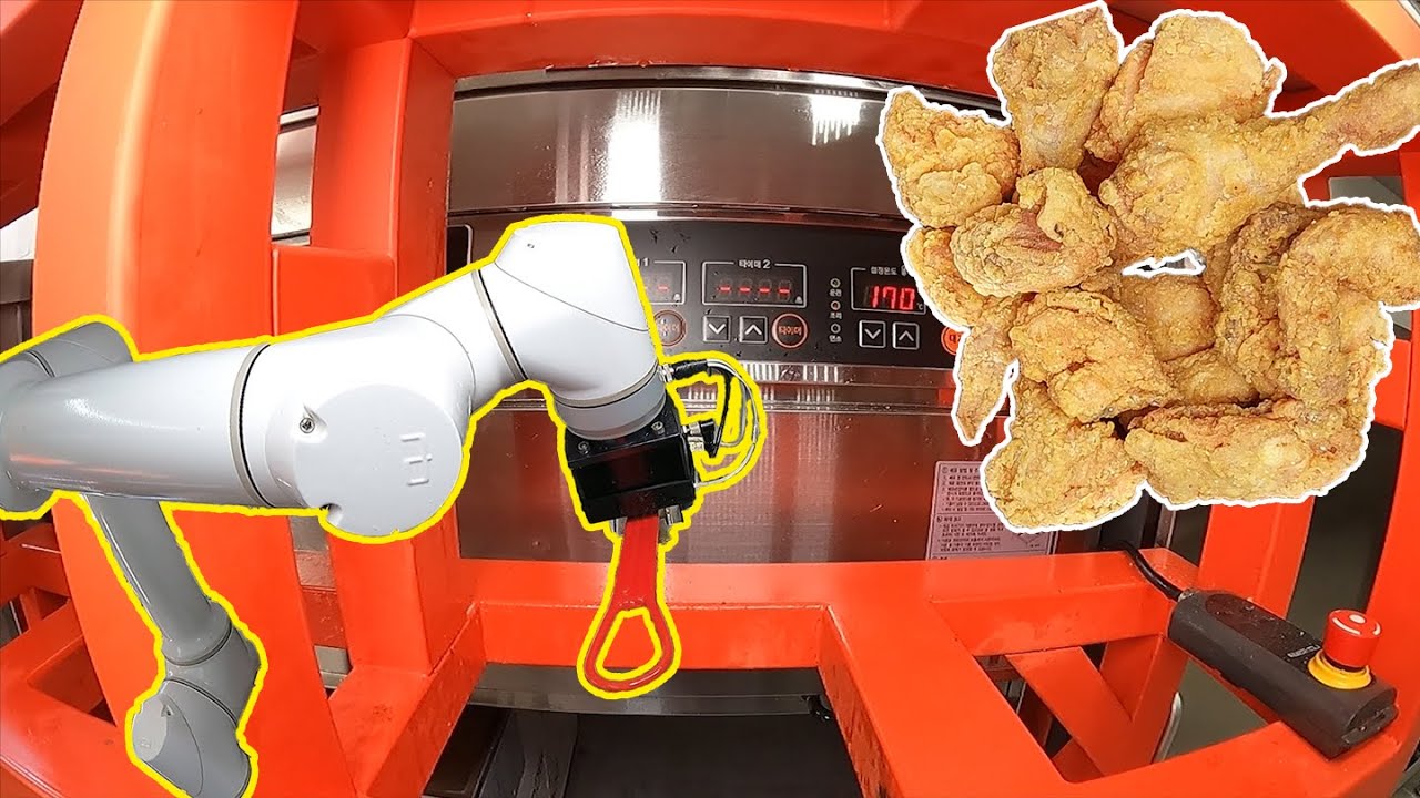  L A Robot Made Chicken Futuristic Fried 