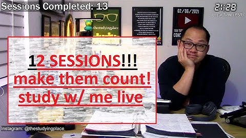 study with me live 12 sessions 60/10 pomodoro. USMLE Step 1 COMLEX Level 1