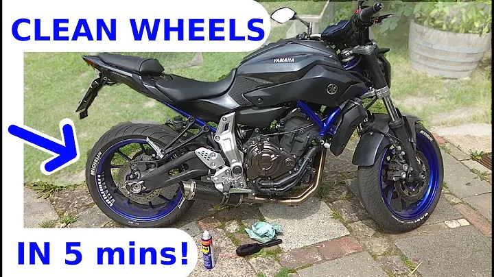 YAMAHA MT-07/FZ-07 wheel cleaning in 5mins