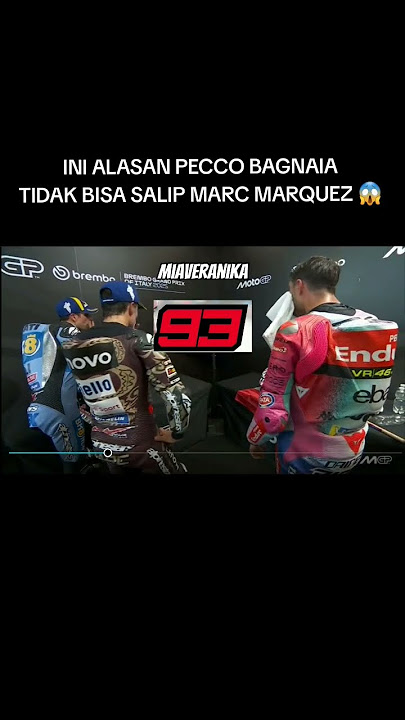 THIS IS THE REASON PECCO BAGNAIA COULDN'T OVERTAKE MARC MARQUEZ 😱 #marcmarquez #motogp
