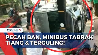 Penampakan Minibus Tabrak Tiang hingga Terguling di Semarang, Diduga Akibat Pecah Ban! by KOMPASTV 1,245 views 7 hours ago 45 seconds