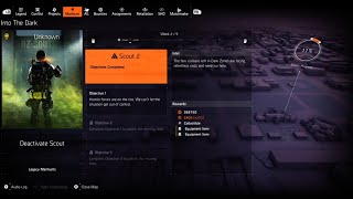 • THE DIVISION 2 • YEAR 8 SEASON 2 • MANHUNT SCOUT 2  - WEEK 2 OF 9    • Presented By shaftash269