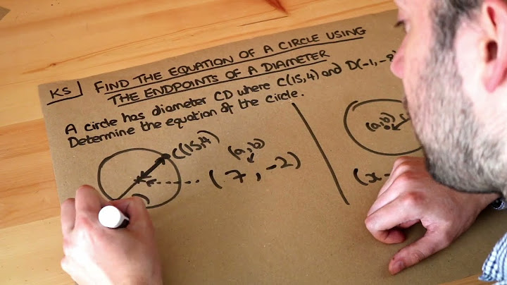 Find the circle using the diameter endpoints calculator