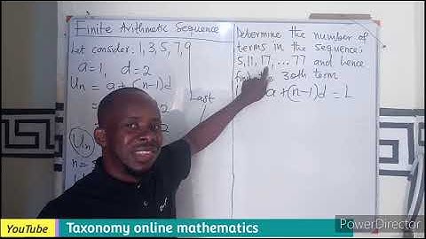 Finite Arithmetic Progression