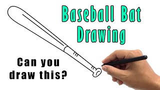 baseball bat drawing lesson  Baseball bat drawing, Baseball bat, Bat