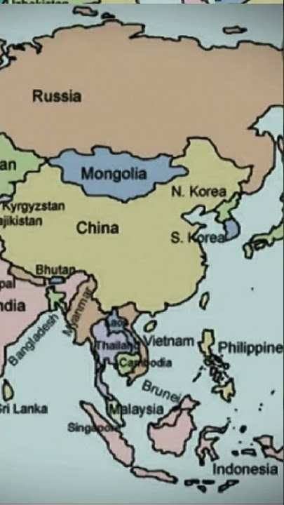 Peta Benua Asia | vb